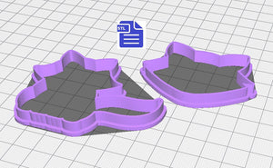 Raccoon Cookie Cutter STL File - for 3D printing - FILE ONLY - Digital Download
