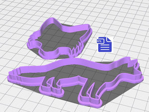 Fox Cookie Cutter STL File - for 3D printing - FILE ONLY - Digital Download