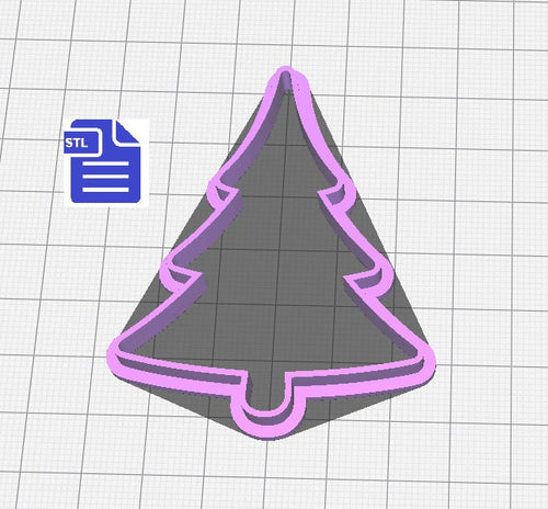 Winter Tree Cookie Cutter STL File - for 3D printing - FILE ONLY - Instant Digital Download