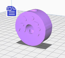 Load image into Gallery viewer, Donut Straw Topper STL File - for 3D printing - FILE ONLY - Instant Digital Download