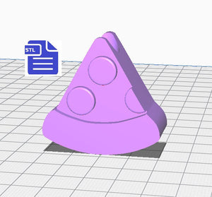 Pizza Slice Straw Topper STL File - for 3D printing - FILE ONLY - Instant Digital Download