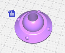 Load image into Gallery viewer, 3D ufo Straw Topper STL File - for 3D printing - FILE ONLY - Instant Digital Download