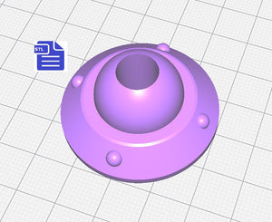 3D ufo Straw Topper STL File - for 3D printing - FILE ONLY - Instant Digital Download