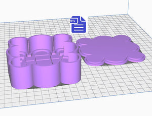 Samhain Bath Bomb Mold STL File - for 3D printing - FILE ONLY - Samhain Symbol Bath Bomb Press - Shower Steamer Mould - Tray Trinket Dish