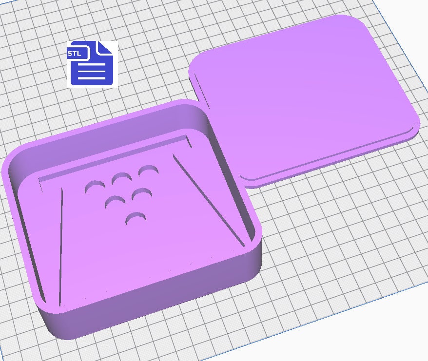Yule Bath Bomb Mold STL File - for 3D printing - FILE ONLY - Yuletide Symbol Bath Bomb Press - Shower Steamer Mould - trinket dish soap tray