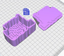 Load image into Gallery viewer, Happy F*cking Birthday Bath Bomb Mold STL File - for 3D printing - FILE ONLY - 2 piece Hand Press Bath Bomb Mould