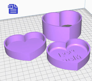 3pc Dog Mom Bath Bomb Mold STL File - for 3D printing - FILE ONLY - 3 part Pet Mother's Day Bath Bomb Mould Press