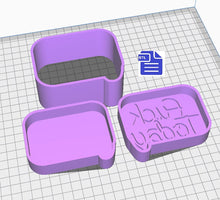 Load image into Gallery viewer, 3pc F*ck Today Bath Bomb Mold STL File - for 3D printing - FILE ONLY - 3 piece Bath Bomb Press Mould