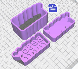 Best Mom Bath Bomb Mold STL File - for 3D printing - FILE ONLY - 3 piece Mother's Day Bath Bomb Hand Press Mould