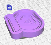 Load image into Gallery viewer, Wax Burner Mold Housing STL File - for 3D printing - FILE ONLY - with tray to make your own silicone molds - diy freshies mold