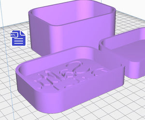 3pc Salty Bitch Bath Bomb Mold STL File - for 3D printing - FILE ONLY - 3 piece Bath Bomb Hand Press Mould