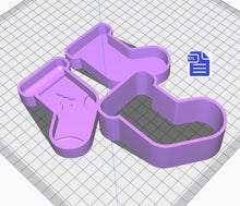 Load image into Gallery viewer, 3pc Stocking Bath Bomb Mold STL File - for 3D printing - FILE ONLY