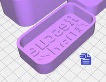 Load image into Gallery viewer, Rescue Dad Bath Bomb Mold STL File - for 3D printing - FILE ONLY - 3 part Hand Press Bath Bomb Mould - Animal Lover