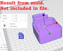 Load image into Gallery viewer, 3pc Apothecary Jar Bath Bomb Mold STL File - for 3D printing - FILE ONLY - 3 piece hand press bath bomb mould