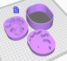 Load image into Gallery viewer, 3pc Seahorse Bath Bomb Mold STL File - for 3D printing - FILE ONLY - 3 piece hand press bath bomb mold