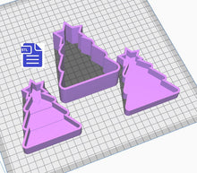 Load image into Gallery viewer, 3pc Christmas Tree Bath Bomb Mold STL File - for 3D printing - FILE ONLY