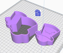 Load image into Gallery viewer, 3pc Abducted Cow Bath Bomb Mold STL File - for 3D printing - FILE ONLY - 3 piece Hand Press Mould