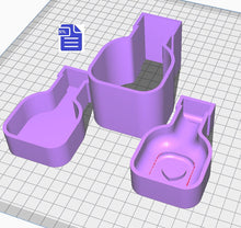 Load image into Gallery viewer, 3pc Love Potion Bath Bomb Mold STL File - for 3D printing - FILE ONLY - 3 piece Hand Press Bath Bomb Mould