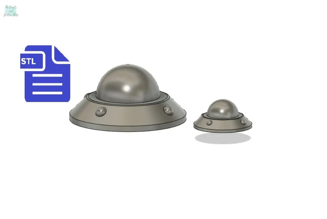 ufo ship STL File - for 3D printing - FILE ONLY - alien outer space spaceship space ship flying saucer