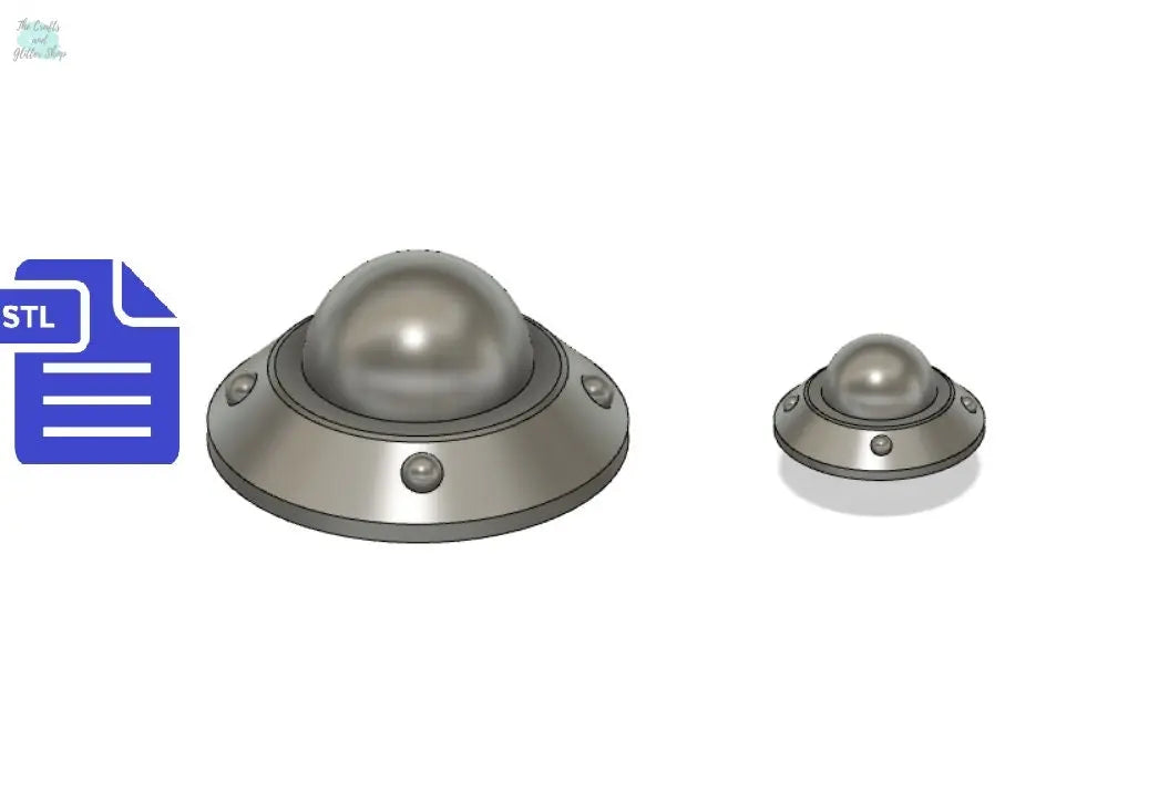 ufo ship STL File - for 3D printing - FILE ONLY - alien outer space spaceship space ship flying saucer