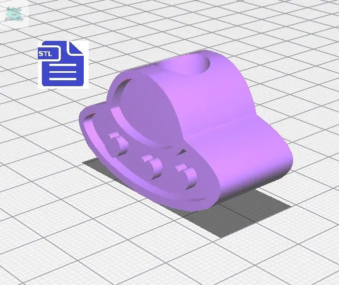 ufo spaceship Straw Topper STL File - for 3D printing - FILE ONLY - Instant Digital Download